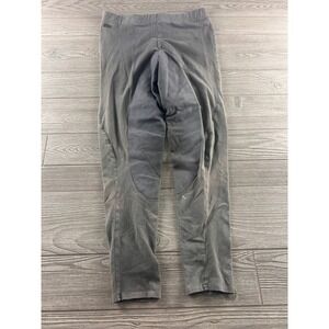 Irideon Fleece Lined Riding Tights Gray Equestrian Knee Patch Leggings Mens S